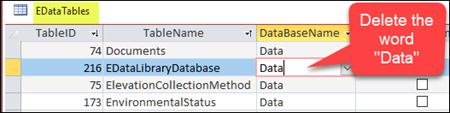 Edit EDataLibraryDatabase