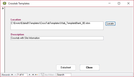 crosstab template selection form 8d