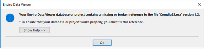 missing reference error