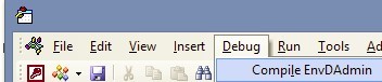 vba compile
